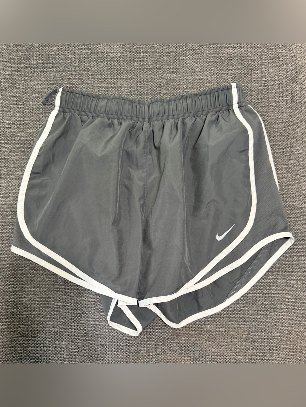 Nike Women’s Charcoal Athletic Shorts with White Trim